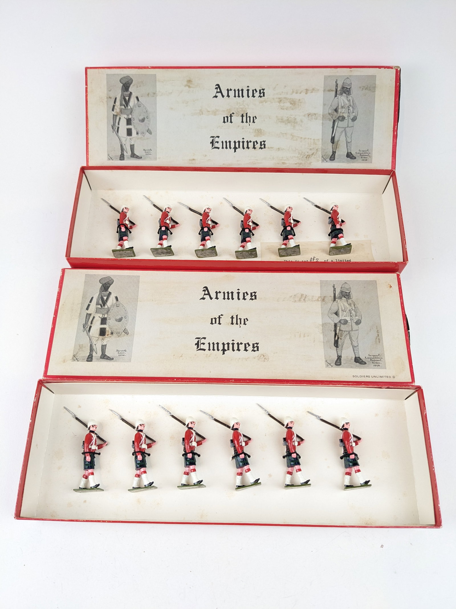 Armies Of The Empire Black Watch: 12 Pieces. Condition Excellent. Boxes Good.