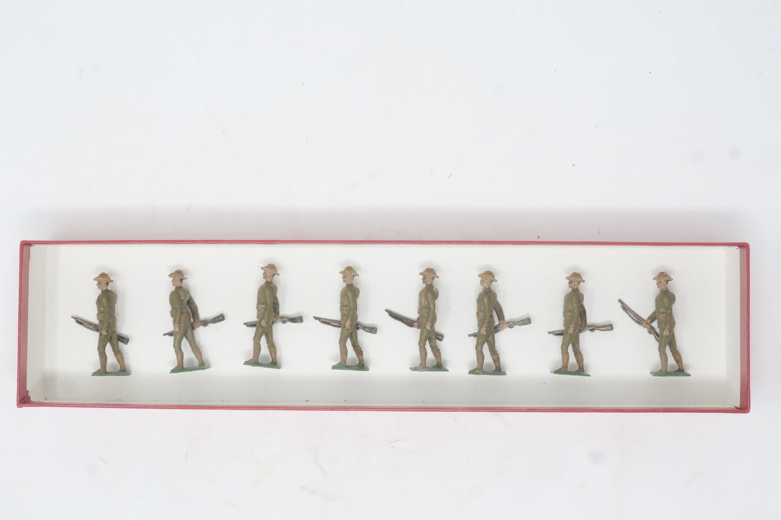 Britains for C.F. Eckhardt CIV: Army Service Corps escort, 8 pieces; Very good