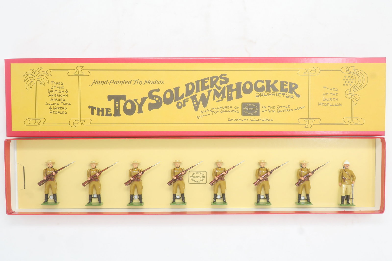 Hocker set #455 HM First Chinese Regiment: Boxer Rebellion; Excellent. 8 Pieces.