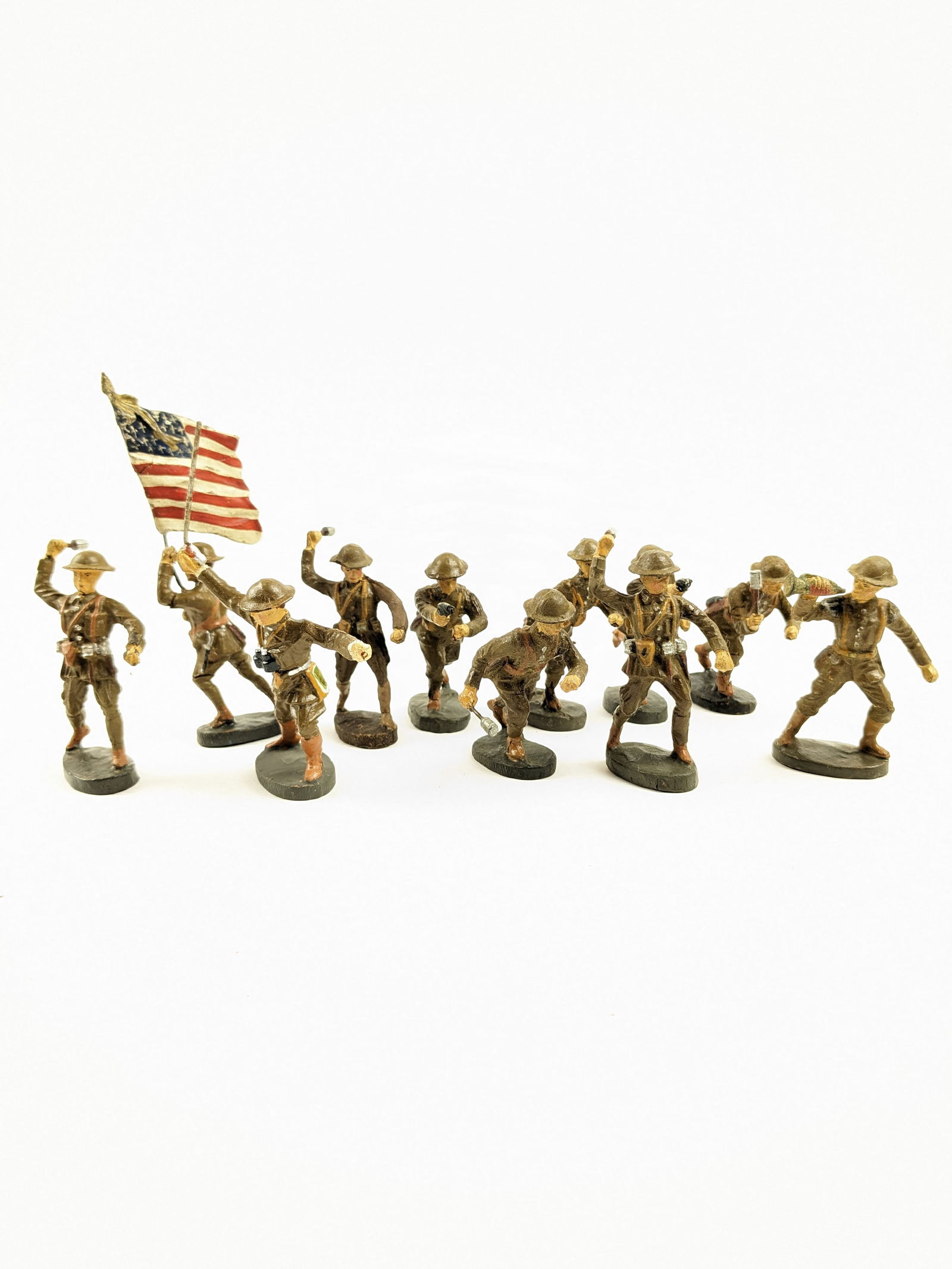 Elastolin American Charging With Flagbearer (1 of 1)