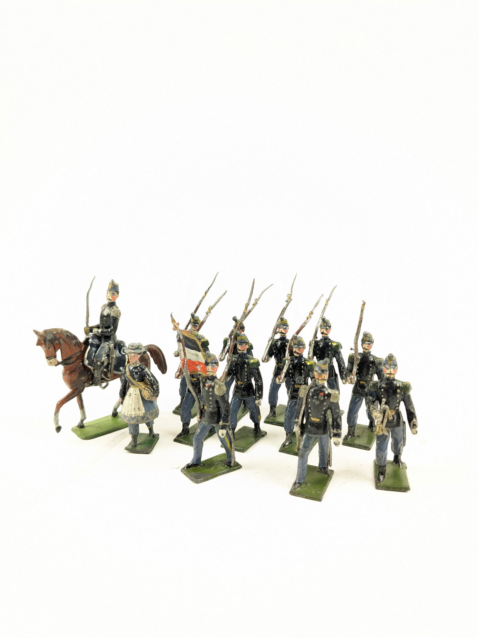 Noris German Army Marching With Flagbearer (1 of 1)