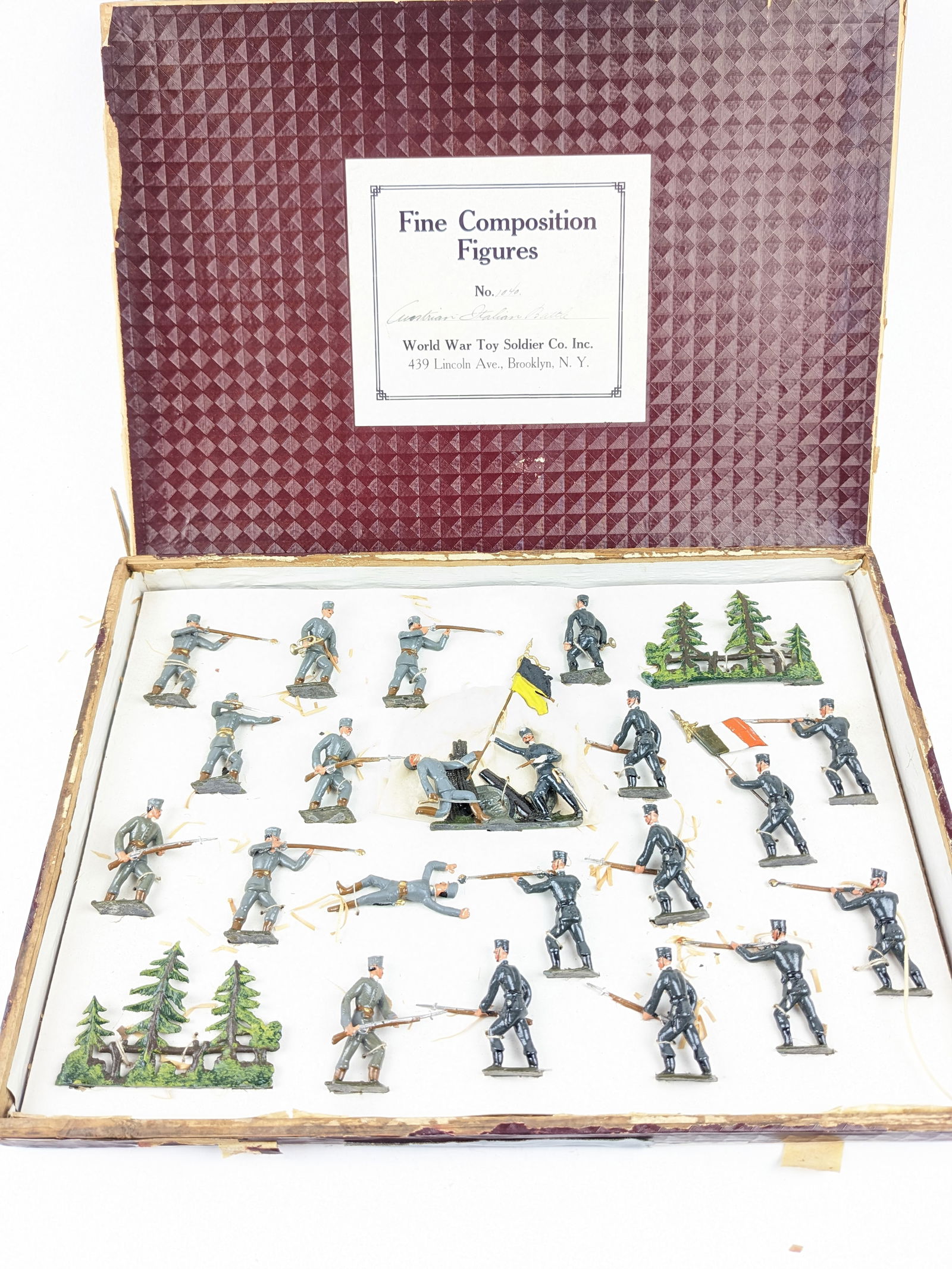 Heyde #1040 Austria-Italian Battle: Size 2 22 Pieces Condition Excellent Still Tied In Box Good