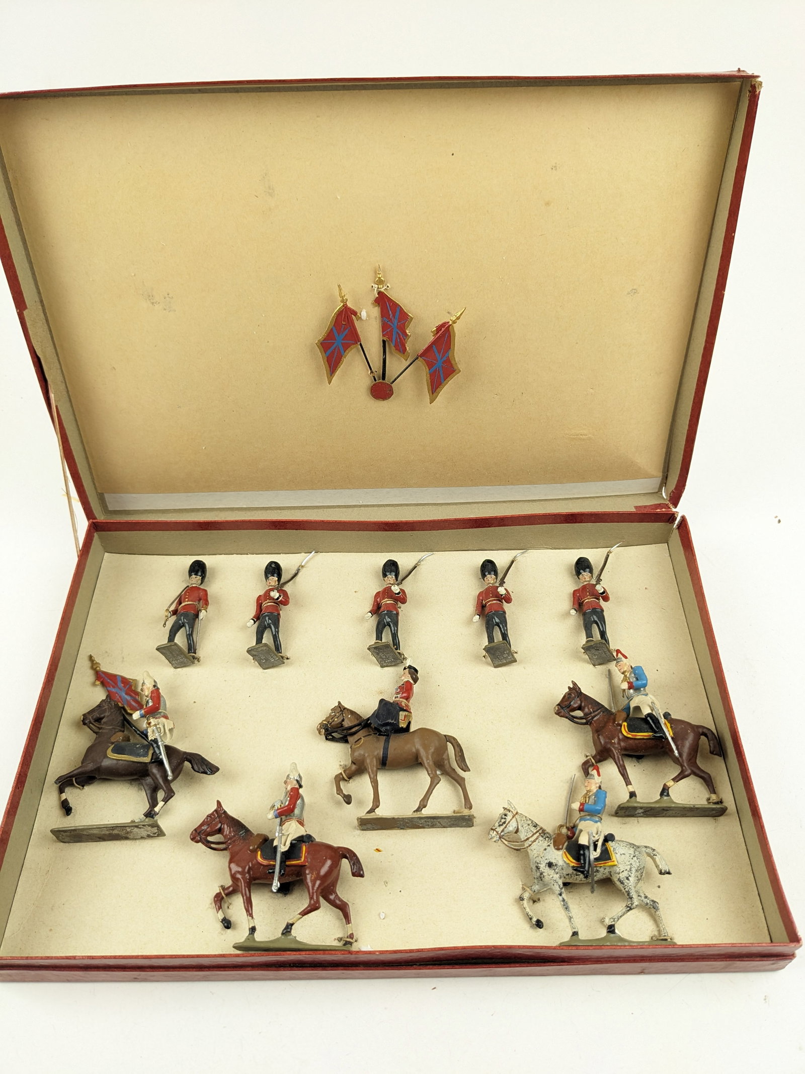 Mignot Queen Elizabeth II Commemorative Set: 10 Pieces Condition Excellent Still Tied In Box Good
