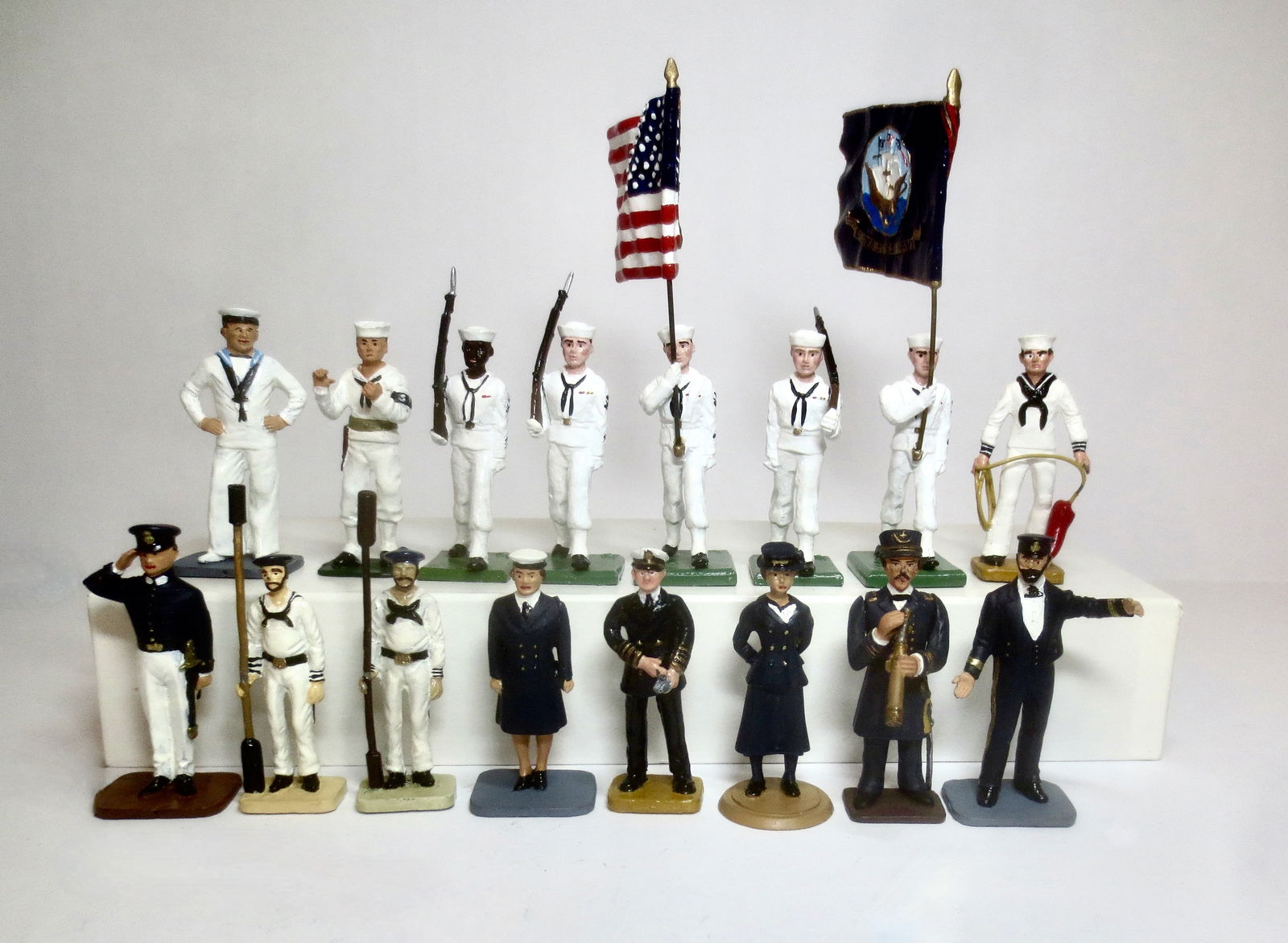 Wall Naval Sailors Color Guard in Whitejackets (1 of 1)