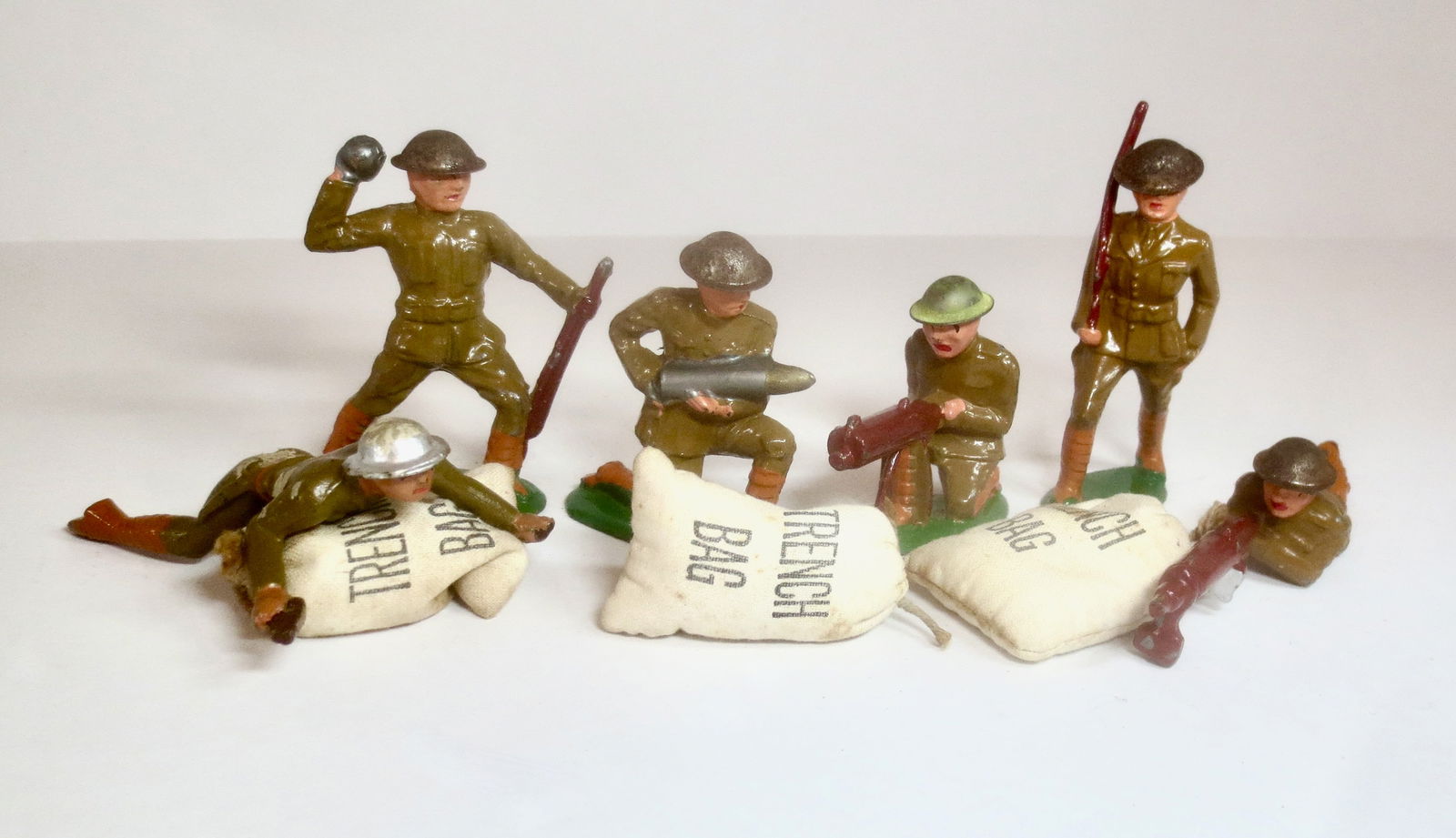 Dimestore U.S. Army With Trench Sacks (1 of 1)