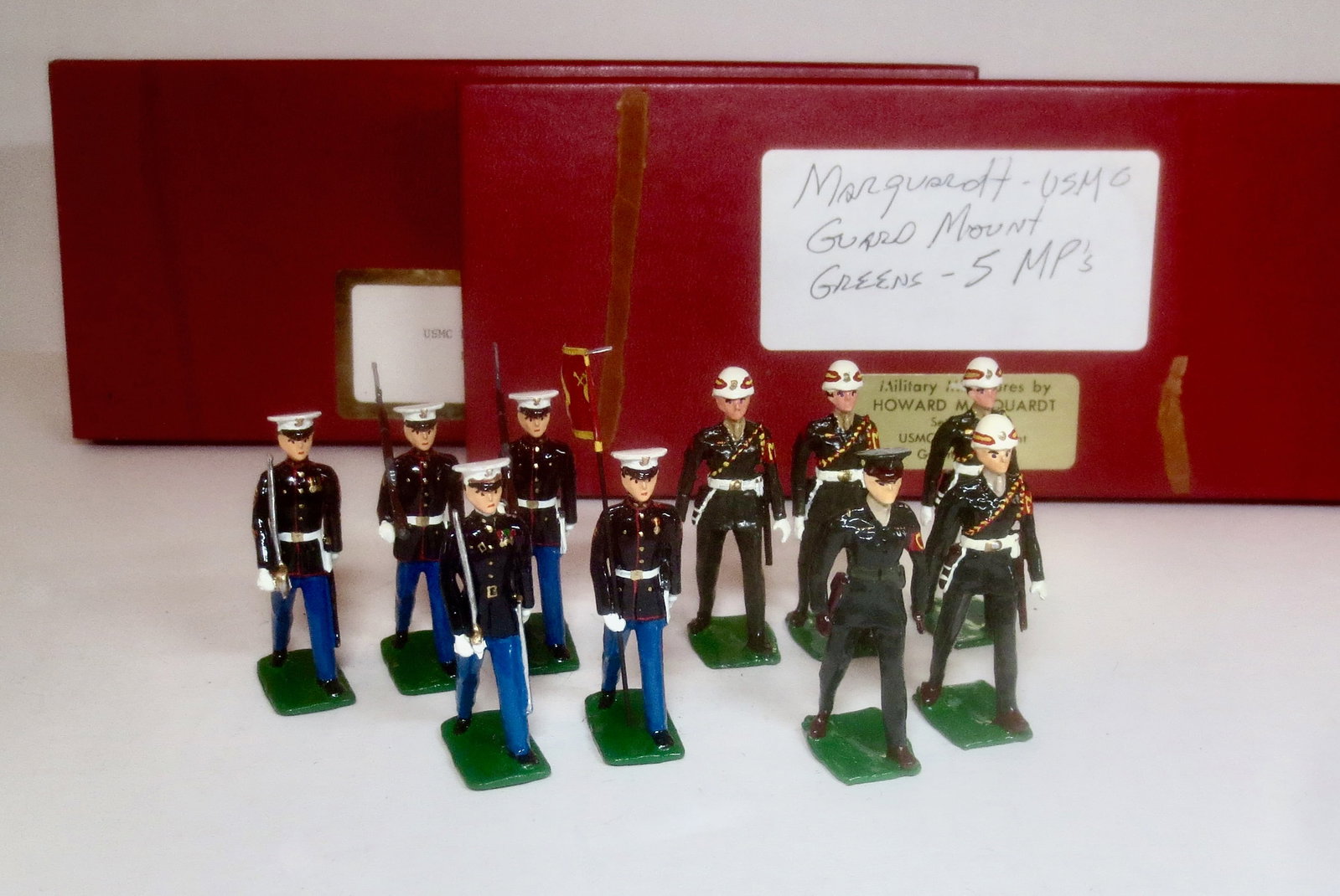 Marquardt U.S. Marines: 10 pieces. Mint to near mint condition. Boxes good.