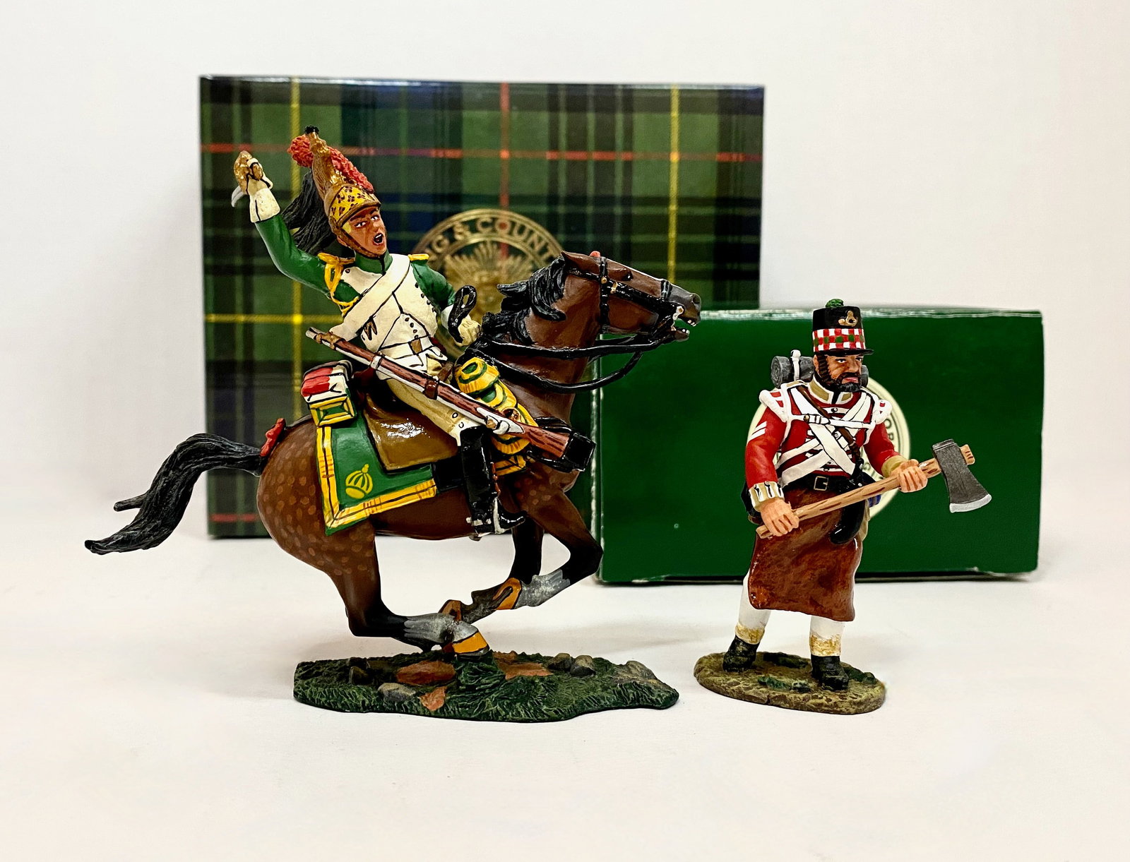 King & Country Napoleonics Figures: 2 pieces. #NA030, and #NA046. Mint condition. Boxes excellent.