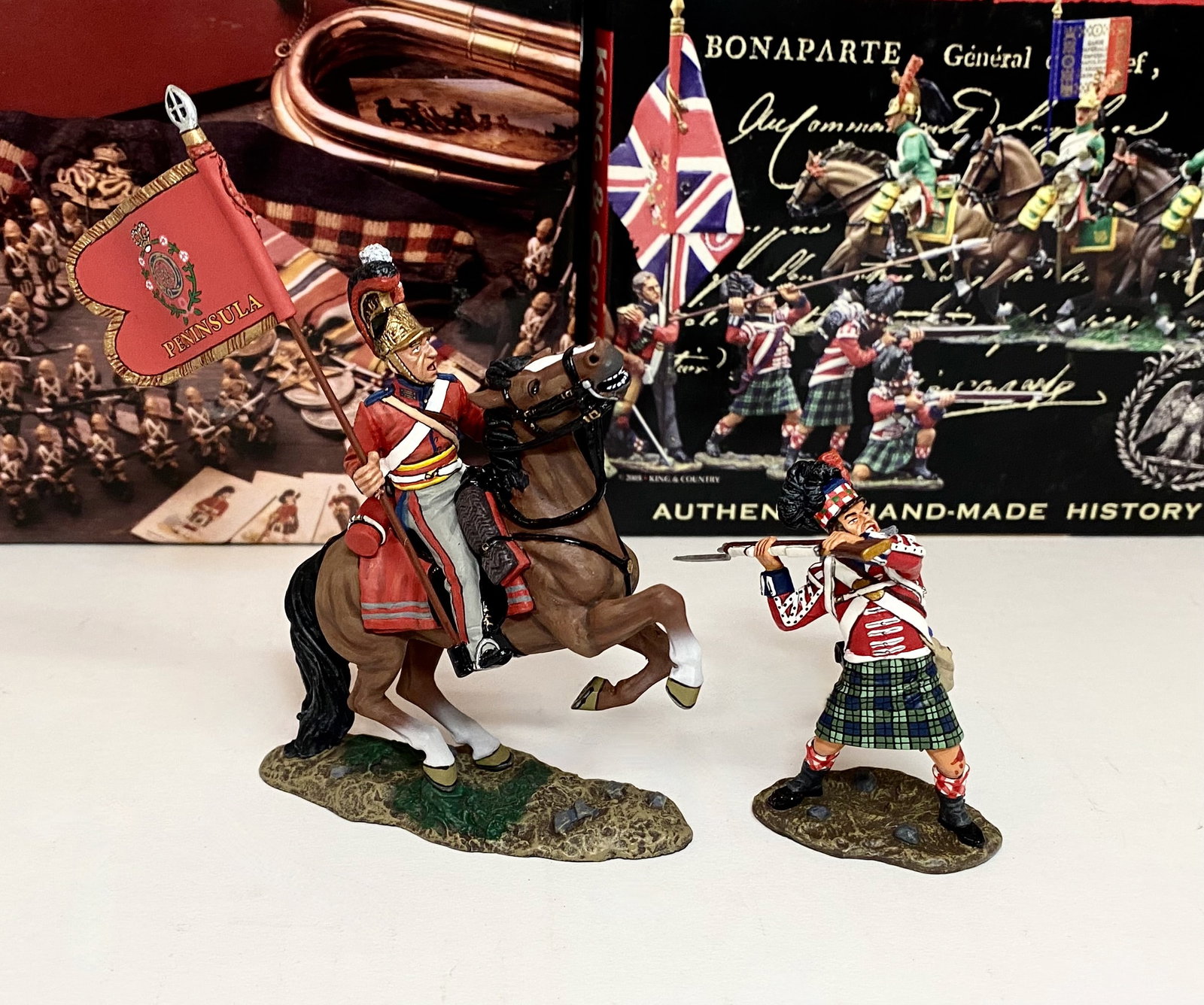 King & Country Napoleonics Figures: 2 pieces. #NA261 & #NA052. Mint condition. Boxes excellent.