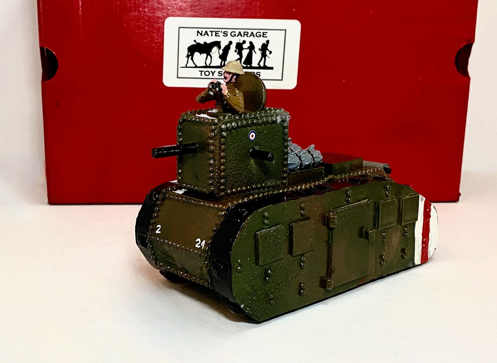 Nate's Garage WWI British Hornet: 54mm. 1 piece. Mint condition. Box excellent.