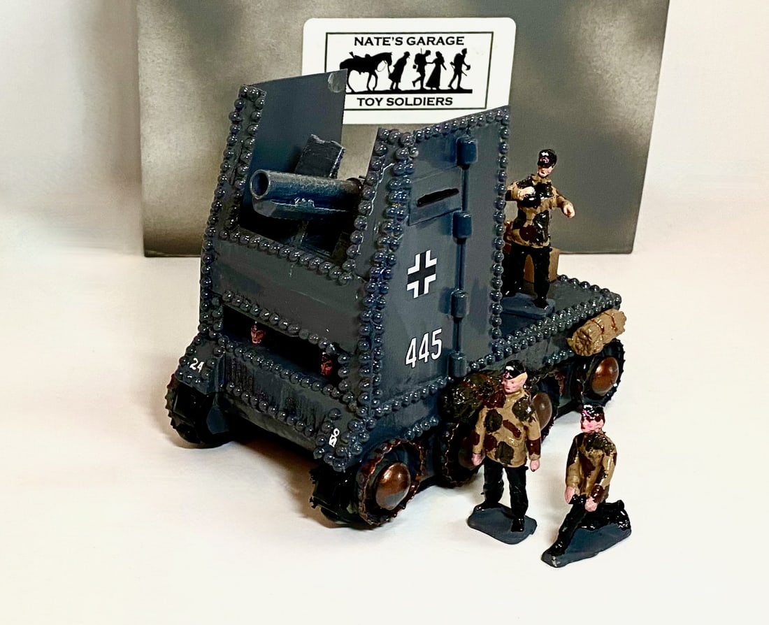 Nate's Garage WWI German Bison: 54mm. 4 pieces. Mint condition. Box excellent.