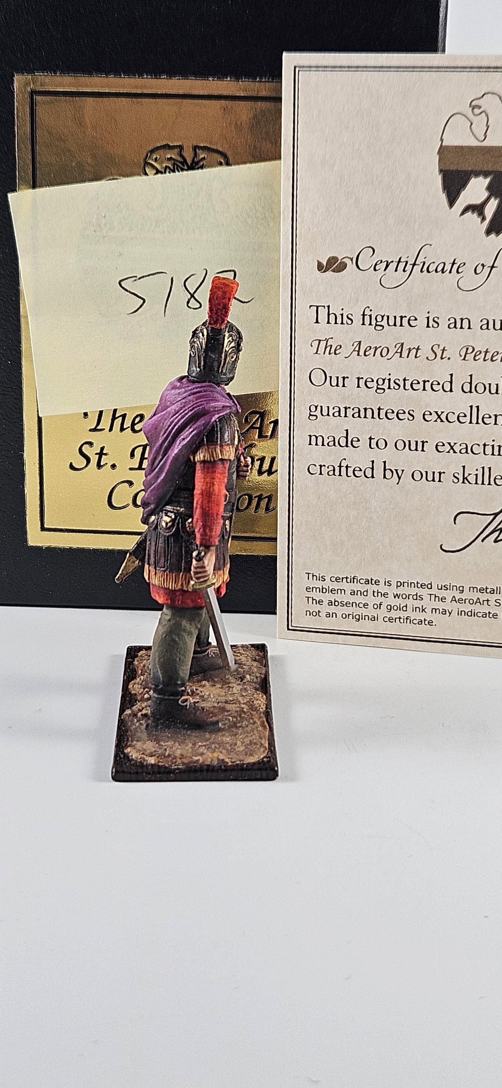 AeroArt St. Petersburg Nevskaya Pretorian Officer: AeroArt Military Miniatures - The St. Petersburg Collection #5182 or RM 03 - Nevskaya Miniatures Tatiana Gepchencko Highest Quality - Roman Pretorian Officer. Excellent, unboxed, 1 piece.