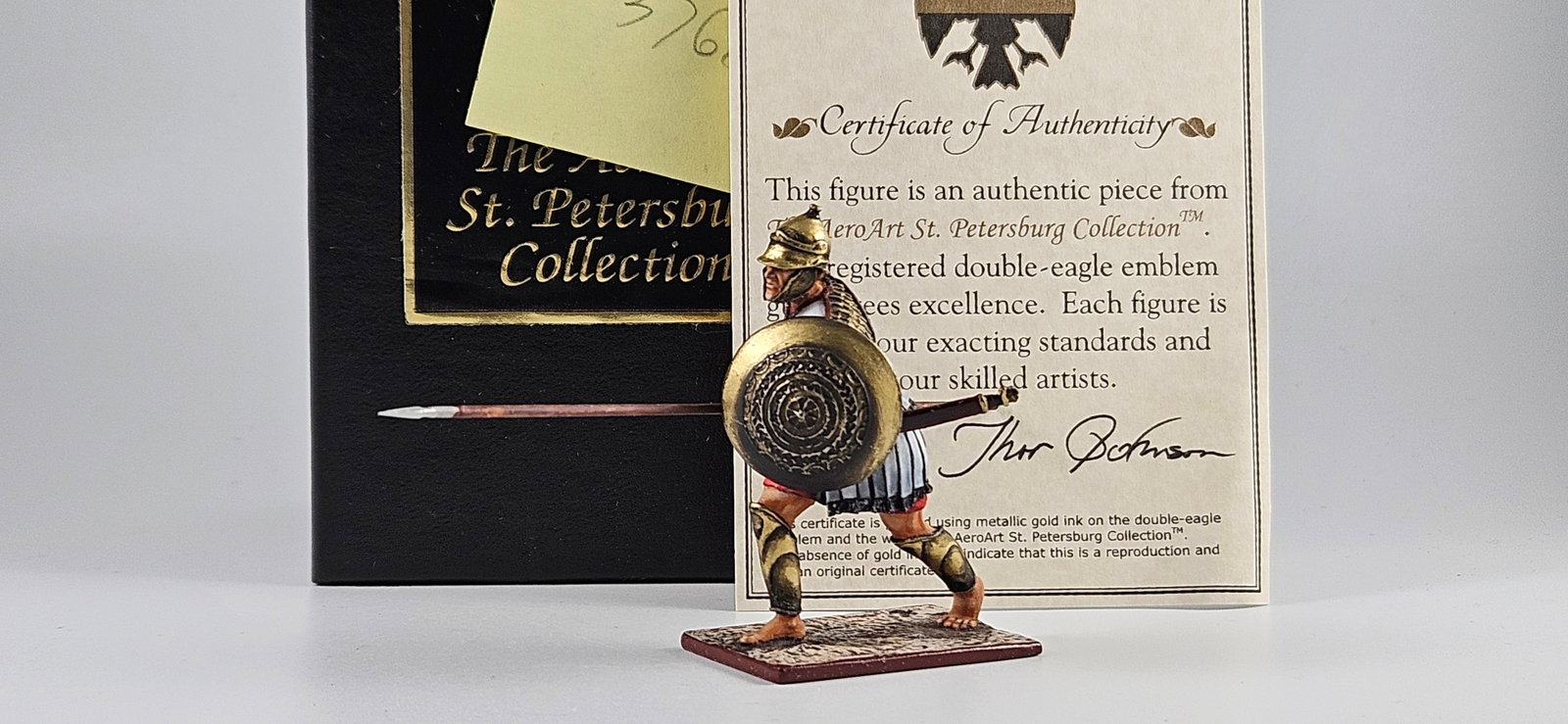 Aeroart St. Petersburg Macedonian Hoplite: AeroArt Military Miniatures - The St. Petersburg Collection #3768 - Macedonian Hoplite. Excellent, Boxed, 1 piece.