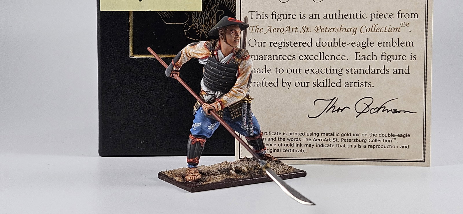 AeroArt St. Petersburg Nevskaya Samurai Sample: AeroArt Military Miniatures - Nevskaya Studio Tatyana Gepchenko, simply the best! - Samurai Sample Piece. VERY RARE. Excellent unboxed, 3 pieces.