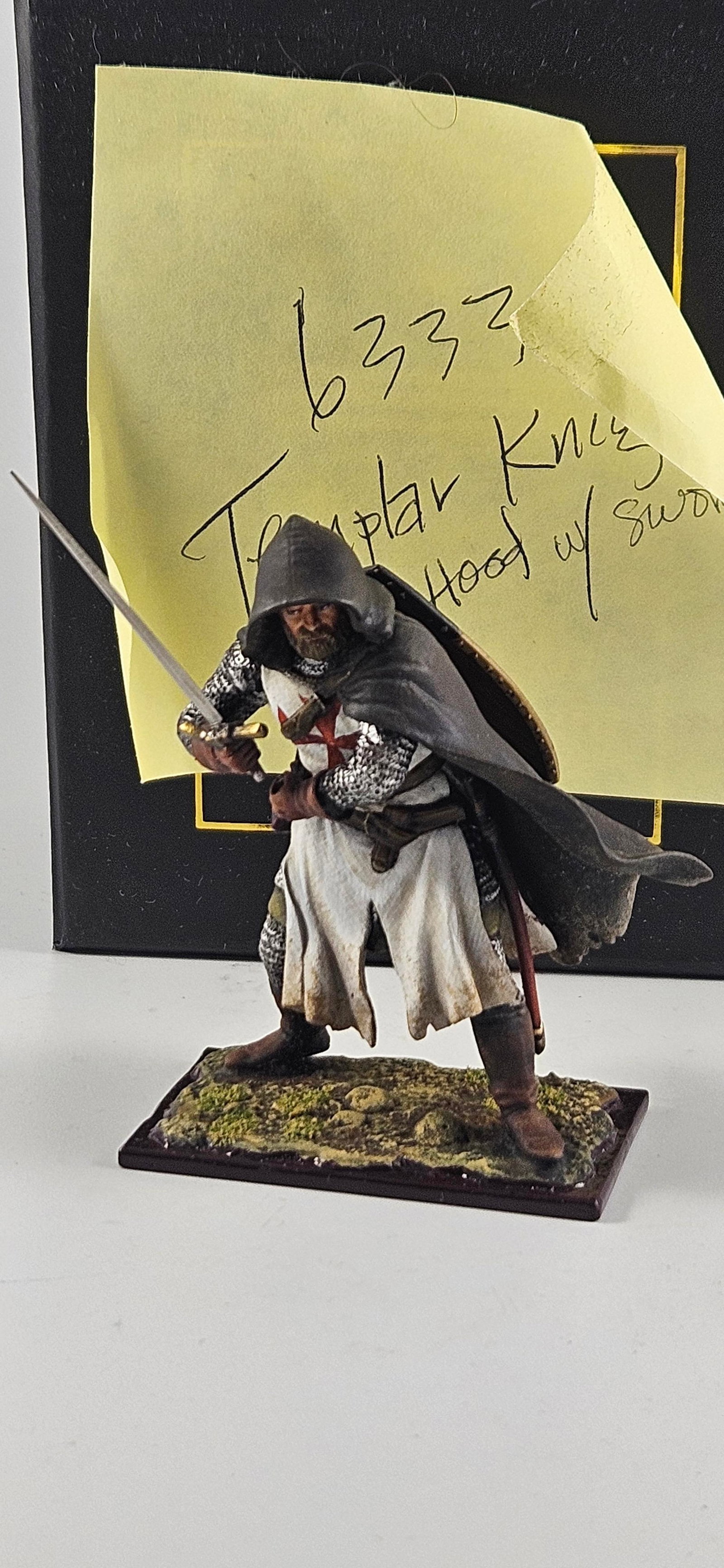 AeroArt St. Petersburg Hooded Templar Knight: AeroArt Military Miniatures - The St. Petersburg Collection #6333 - Hooded Templar Knight. Excellent, Boxed, 1 piece.