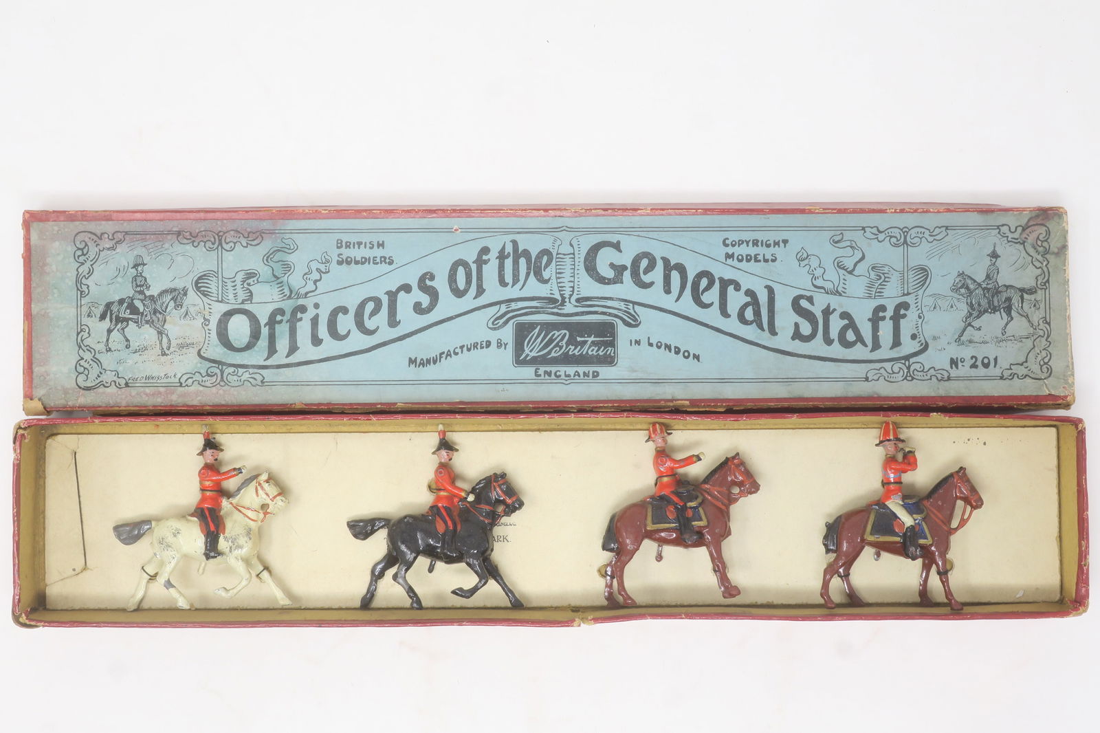 Britains set #201 General Staff Officers (1 of 1)