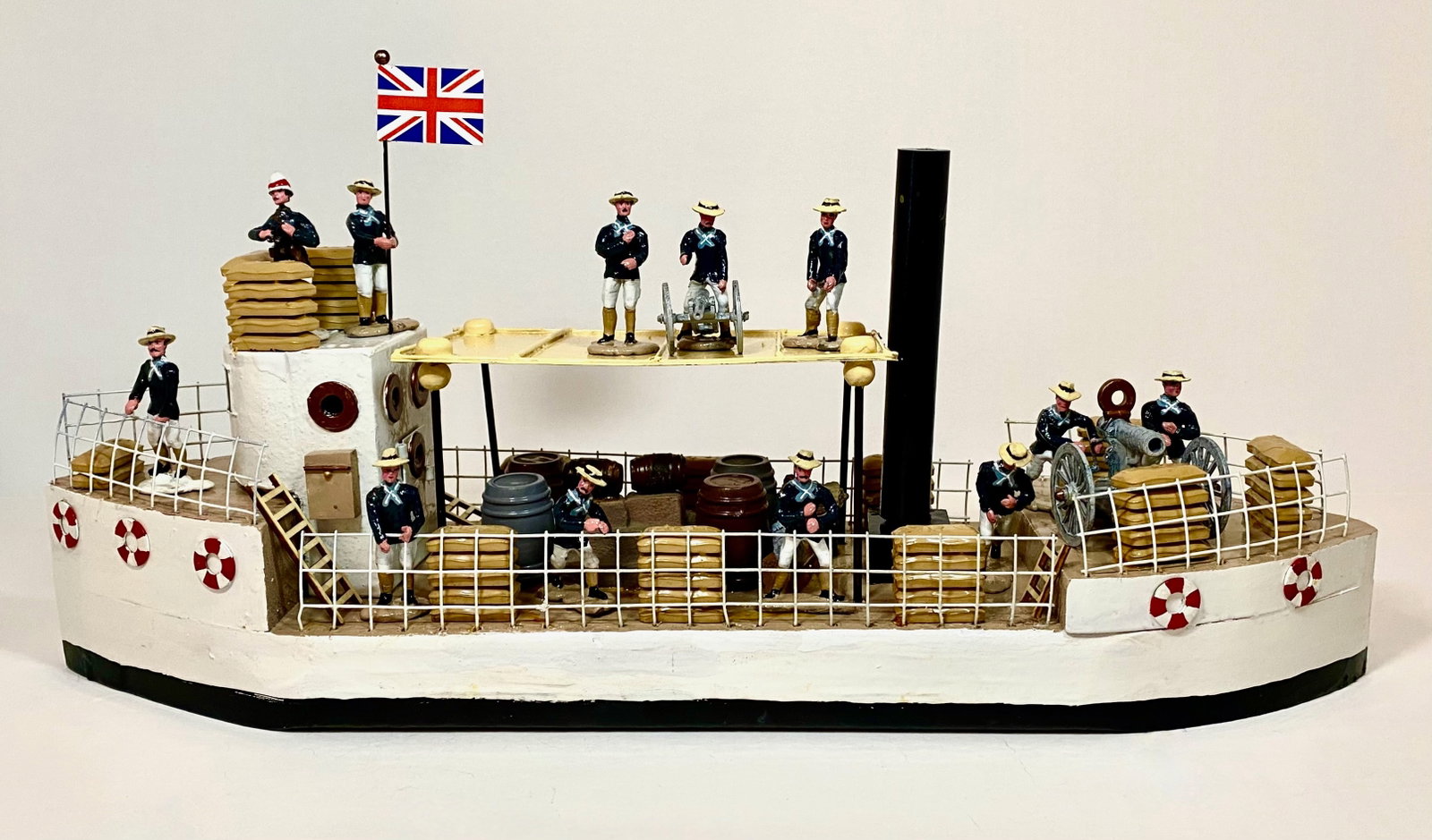 Nate's Garage British Nile Supply Boat: 15 pieces. Near mint to excellent condition. Box excellent.