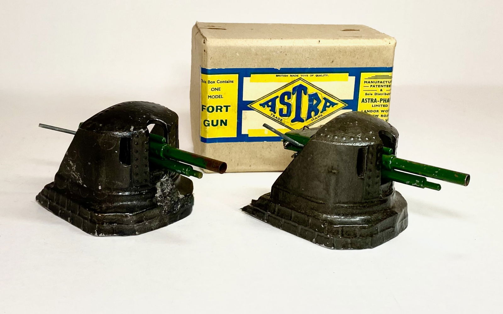 Astra Fort Guns: 2 pieces. Good condition. One with box. Box excellent.