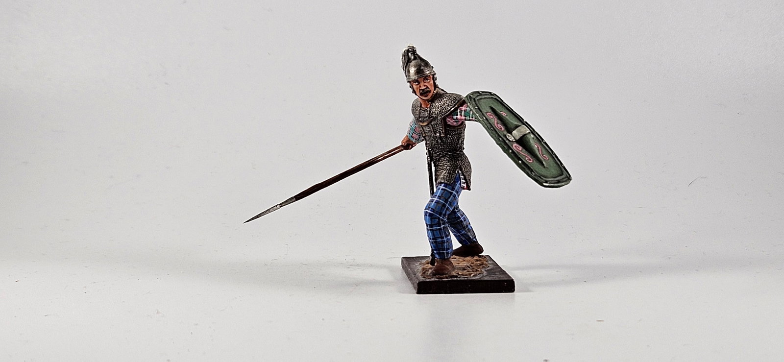 AeroArt St. Petersburg Celt Warrior with Spear: AeroArt Military Miniatures - The St. Petersburg Collection #GL 1 - Celt Warrior with Spear, Excellent, 1 piece.