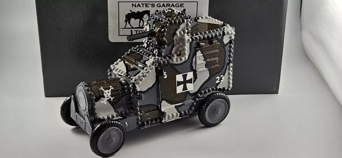 World War 1 German Spaag Armored Car: Nates Garage - World War 1 - German Spaag Armored Car. excellent in box.