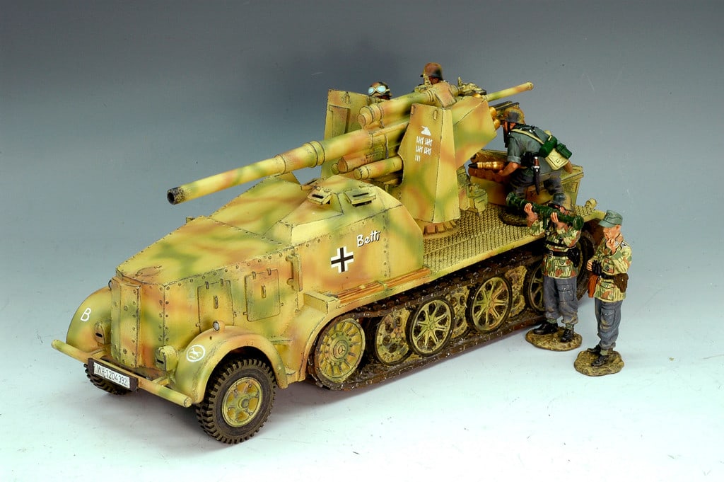 King & Country WS103 88mm Flak 18: 6 Pieces. Condition Excellent. Box Very Good.