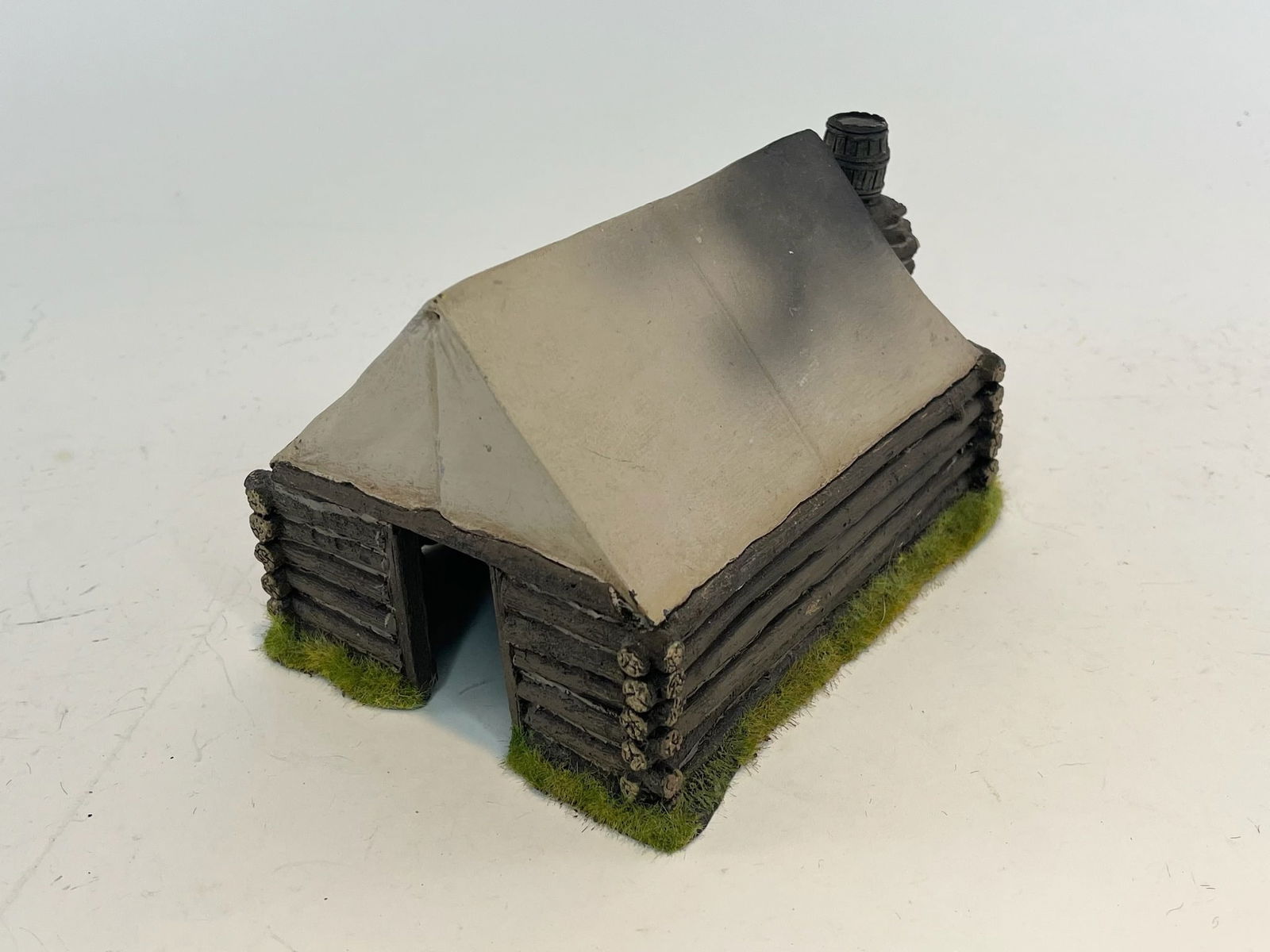 Wooden Field Tent: Approximately 7x5x4 inches. 1 Piece. Condition Excellent. No Box.