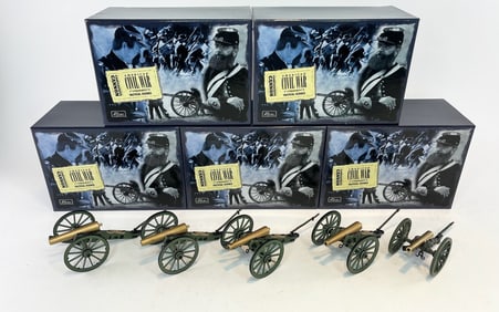 Lot of 5 Britains Set 17228 Confederate Cannon