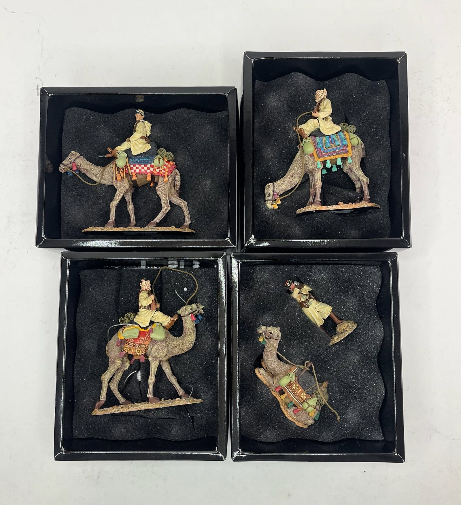 King & Country Camel Corps Set Assortment: Includes Sets AK031 Vichy French Camel Corps Sergeant Mounted, 1 Piece, AK032 VF Arab Camel Corp Rider on Drinking Camel Mounted, 1 Piece, AK033 VF Arab Camel Corp Rider on Guard Mounted, 1 Piece, and