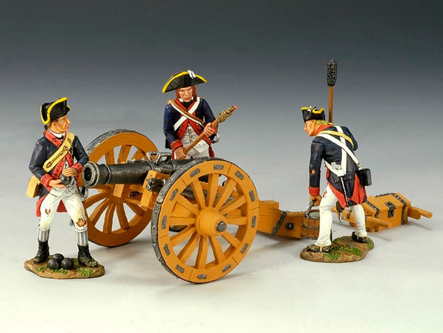 King & Country AR068 Cannon Set: 5 Pieces. Condition Excellent. Box Fair.