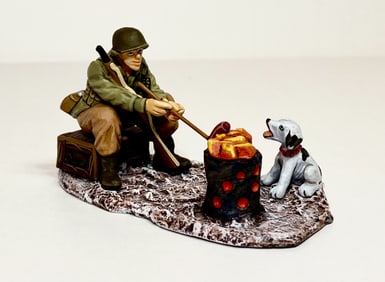 King & Country WW2 G.I. & Hungry Puppy