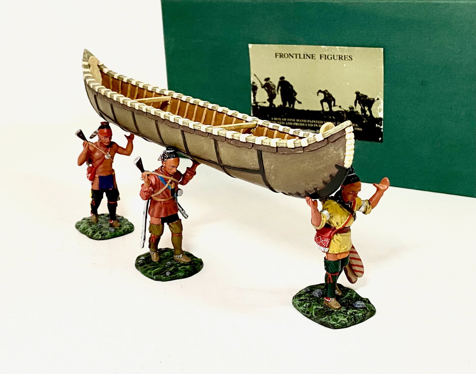 Frontline #IWC4 Woodland Indians: Carrying a Canoe. 4 pieces. Near mint condition. Box excellent.
