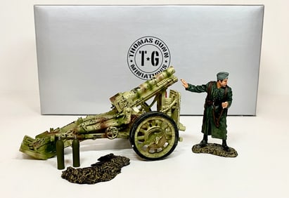 Thomas Gunn WWII German Field Gun & Officer