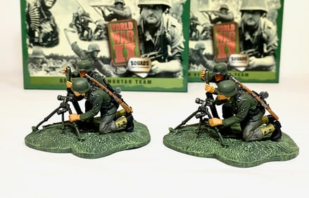 Britains #17456 German 916th Mortar Team