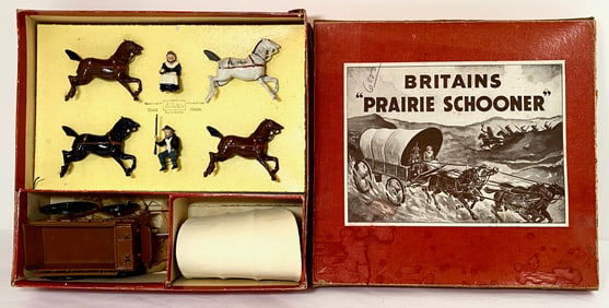 Britains Set #2034 Prairie Schooner In Brown