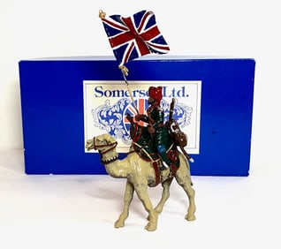 Somerset Mounted Arab With British Flag