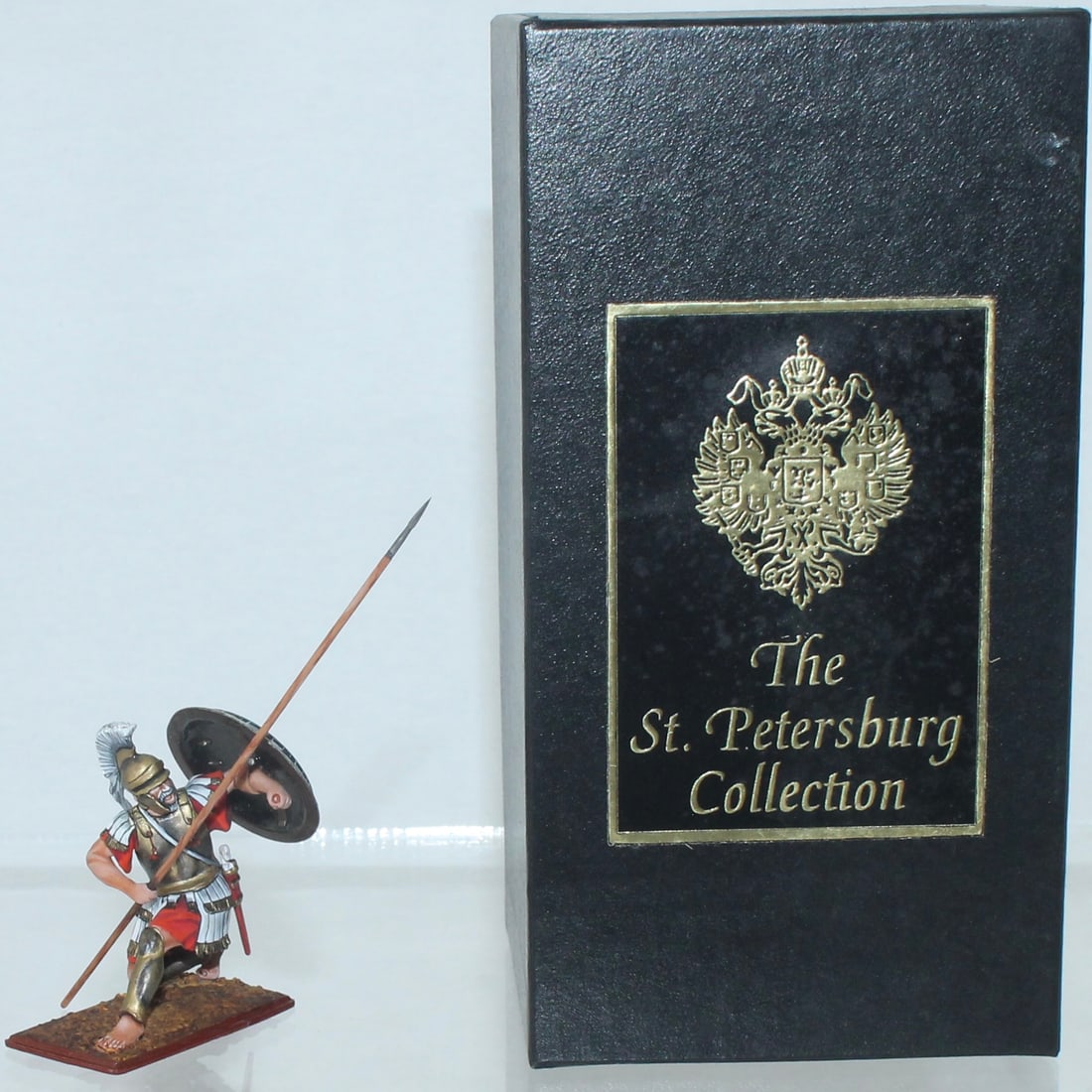 Aero Art Macedonian Heavy Infantry in Battle: St. Petersburg Collection. In Battle Crouch. 3739 on Underside of Base. 1 Piece. Condition Excellent. Box Very Good.