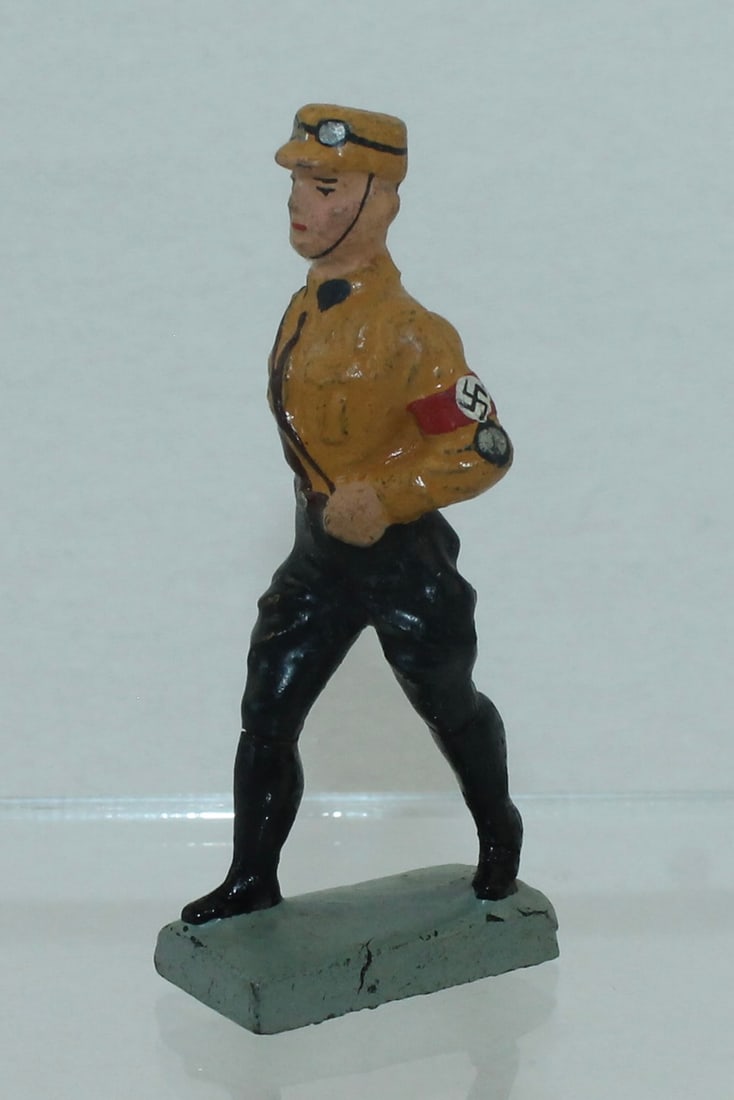 Lineol NSKK Man Marching with Goggles: 9/37K. Made 1934-36. 1 Piece. Condition Excellent. No Box.