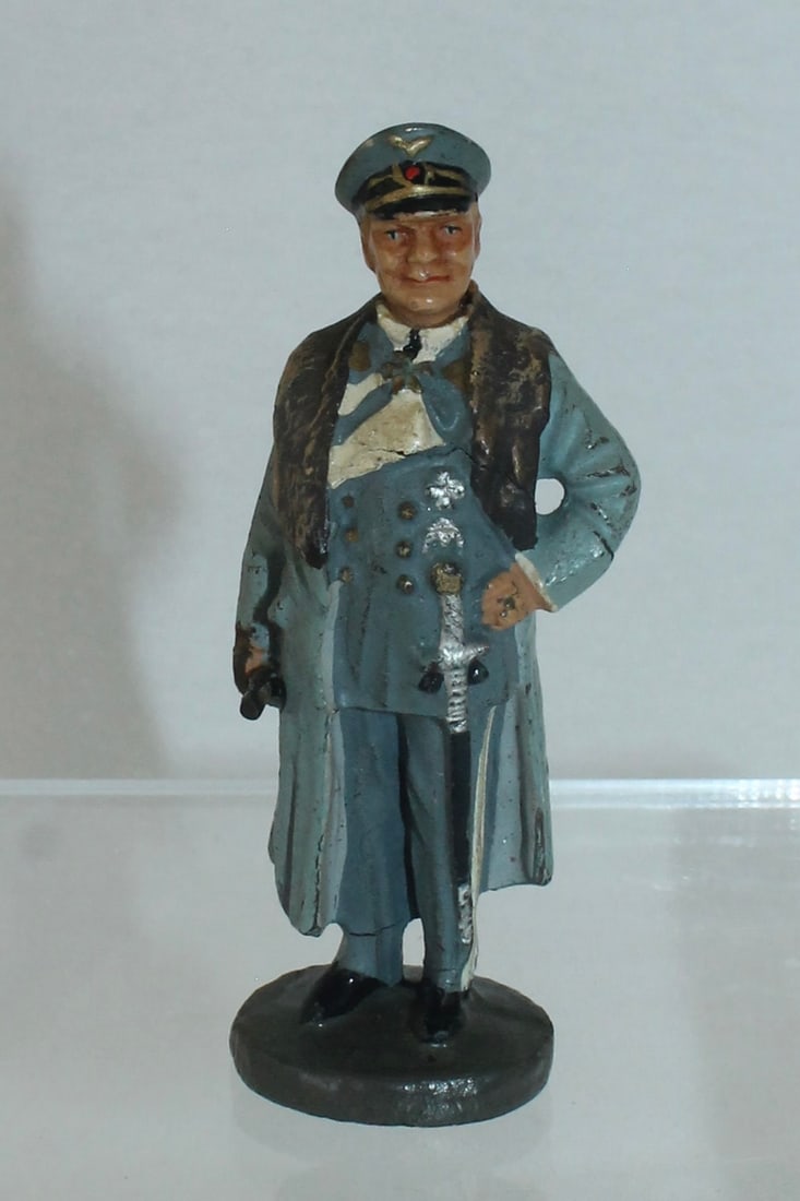 Elastolin Goering in Overcoat Porcelain Head (1 of 3)