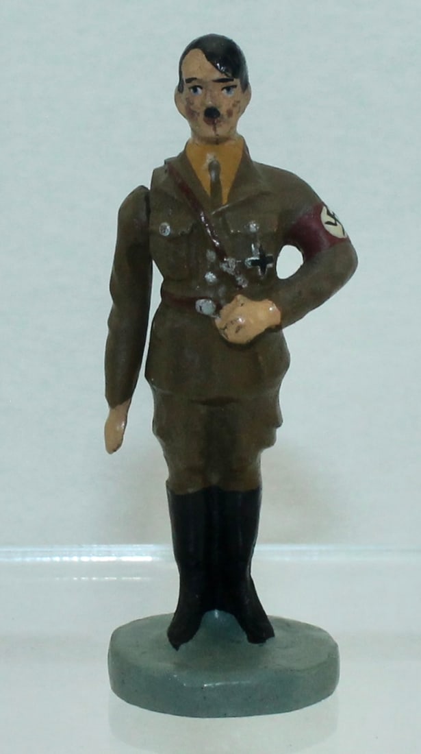 Elastolin Hitler Bareheaded in Party Uniform: 30/50/20. Movable Arm. Made 1934-38. 1 Piece. Condition Excellent. No Box.