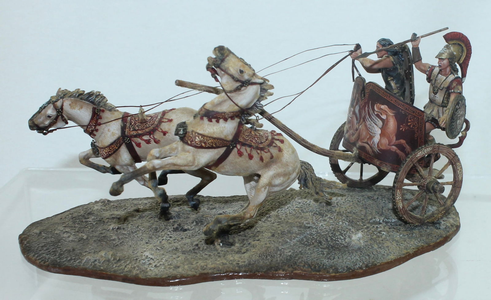 Russian Studio Greek 2 Horse Chariot Wreck (1 of 8)