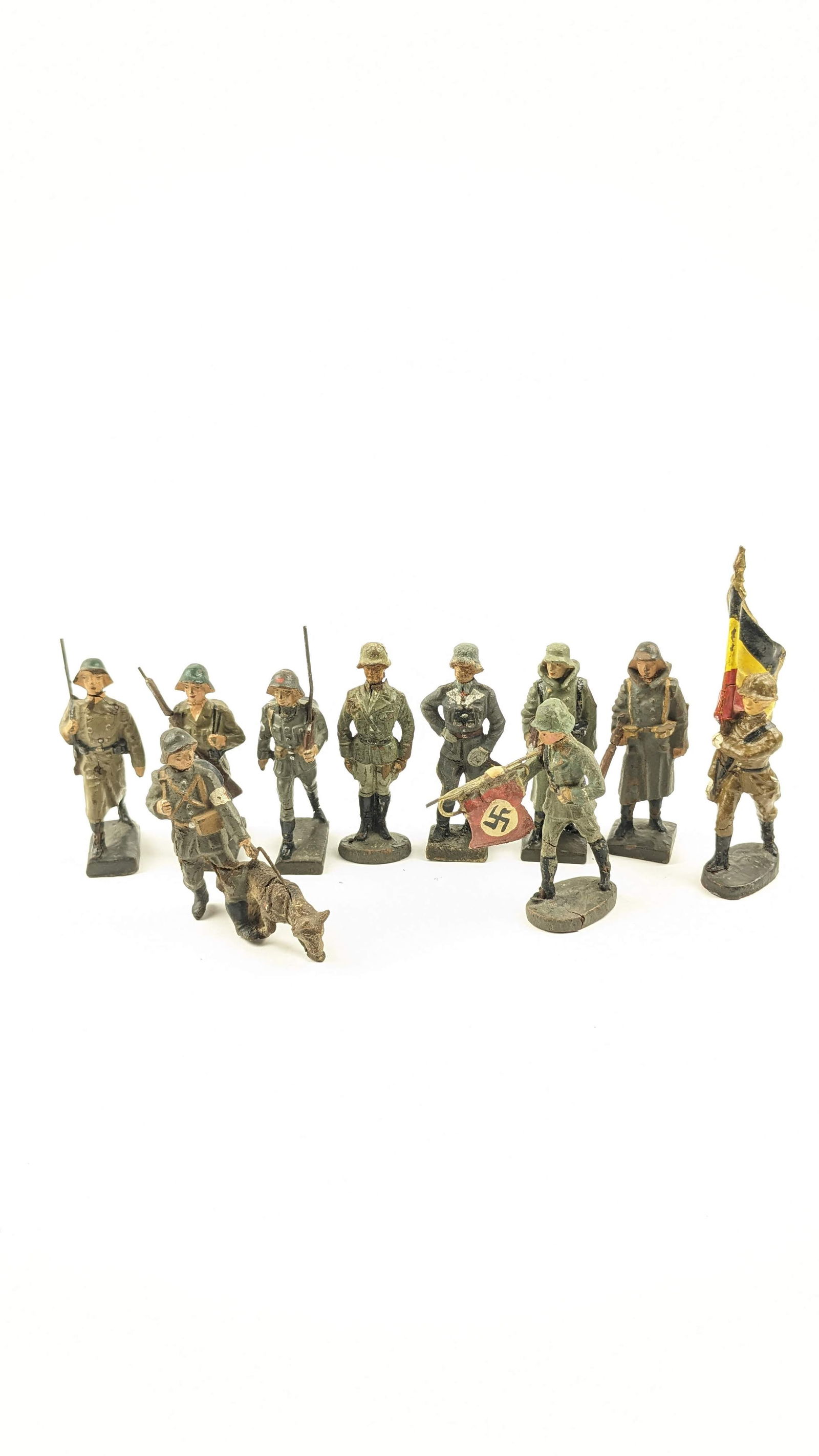 Lineol & Elastolin Germans Various Poses (1 of 1)