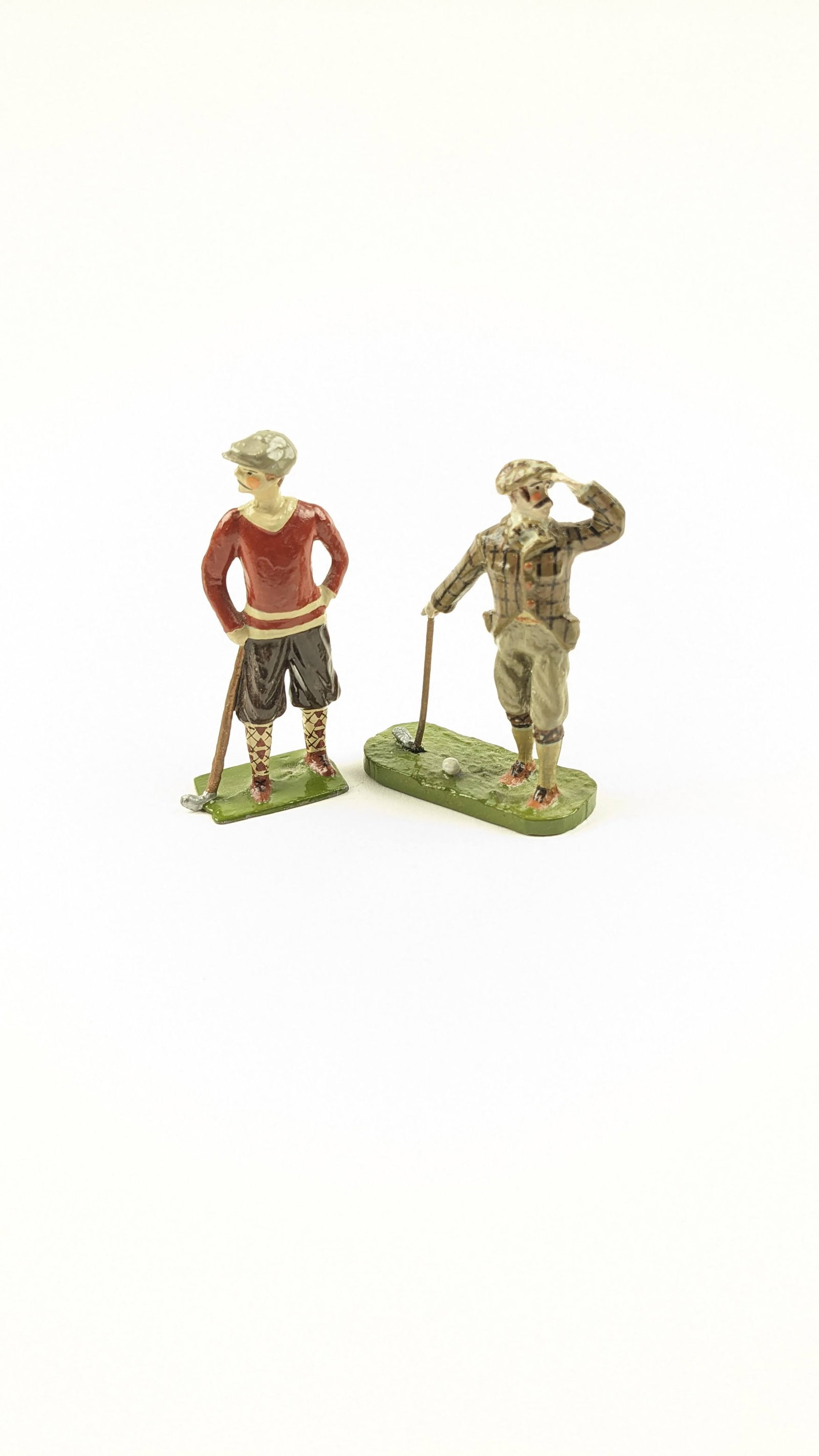 O'Brien Special Paint Golfers: 2 Pieces Condition Excellent No Box