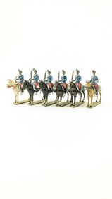 Lucotte French Cavalry In Blue 1914 With Bases
