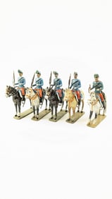 Lucotte French Cavalry In Blue 1914 With Bases