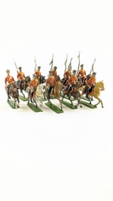 NORIS German Lancers With Officer & Bugler 58mm