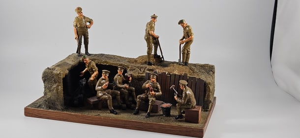 Alan Kelsey WW1 Scottish Divison Trench Diorama