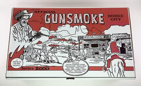 Nostalgia Toy Box Official Gunsmoke Dodge City Pla