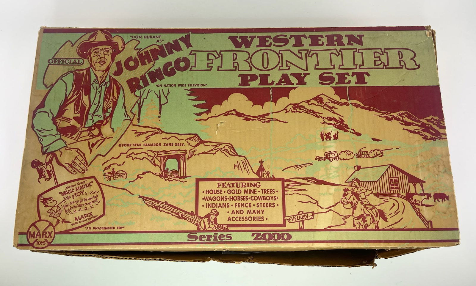 1950s Marx Series 2000 Roy Rogers Rodeo Ranch No 3996 In Box