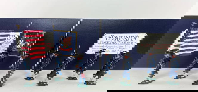 Edmund's 7th Wisconsin Volunteer Infantry Regiment: Sets A and B. 7 Pieces. Condition Excellent. Boxes Excellent.