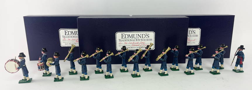 Edmund's The Iron Brigade Band: Sets A, B, and C. 17 Pieces. Condition Excellent. Boxes Excellent.