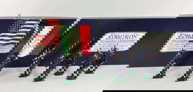 Edmund's 39th New York State Volunteer Infantry: Sets A and B. 7 Pieces. Condition Excellent. Boxes Excellent.